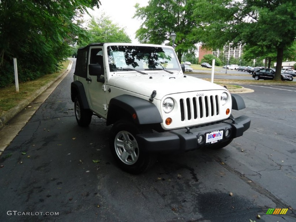 2010 Wrangler Sport 4x4 - Stone White / Dark Slate Gray/Medium Slate Gray photo #1