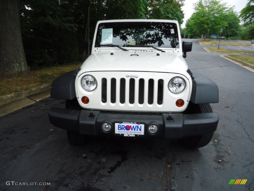 2010 Wrangler Sport 4x4 - Stone White / Dark Slate Gray/Medium Slate Gray photo #2