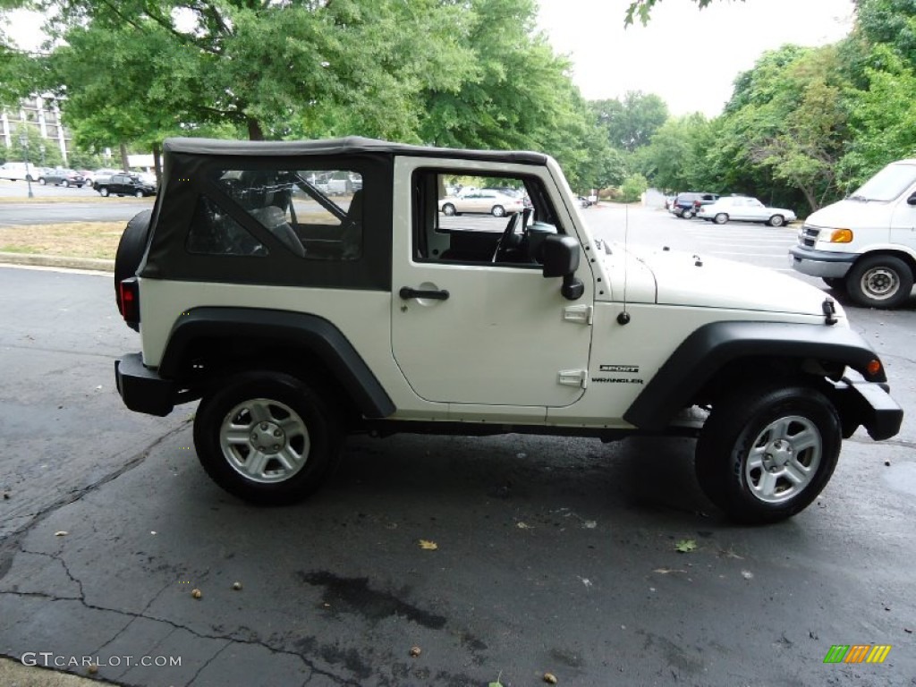 2010 Wrangler Sport 4x4 - Stone White / Dark Slate Gray/Medium Slate Gray photo #8