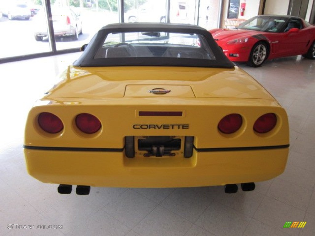 1986 Corvette Convertible - Yellow / Black photo #6