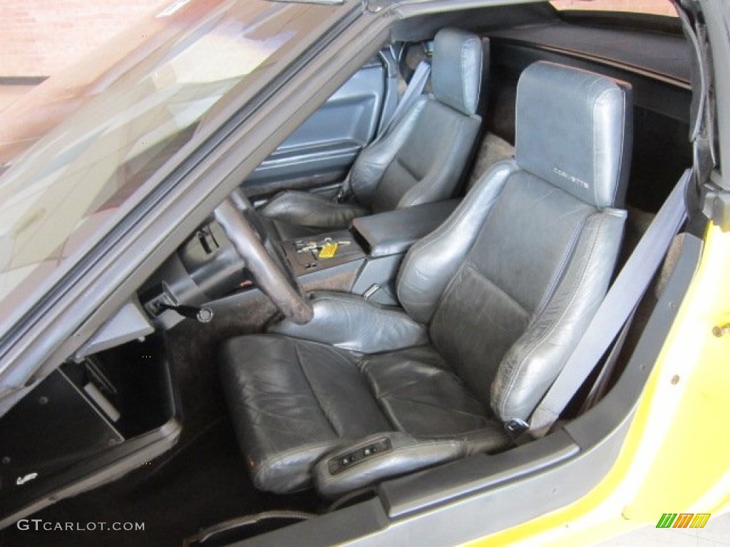 1986 Corvette Convertible - Yellow / Black photo #12