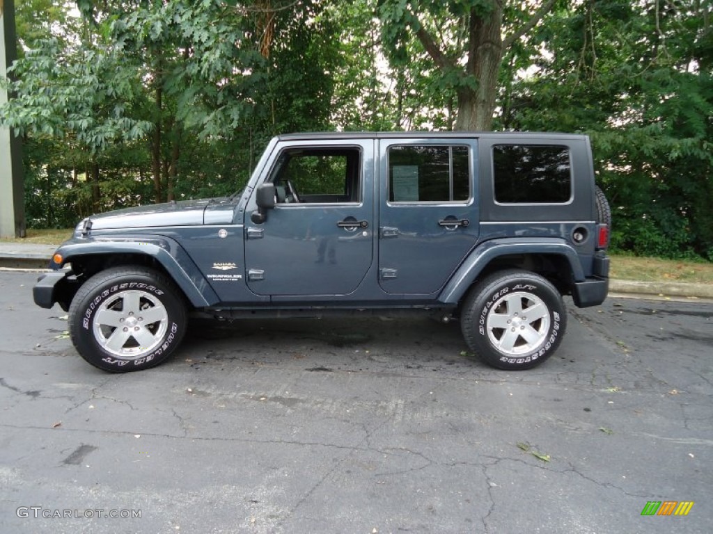 Steel Blue Metallic 2008 Jeep Wrangler Unlimited Sahara 4x4 Exterior Photo #52676449