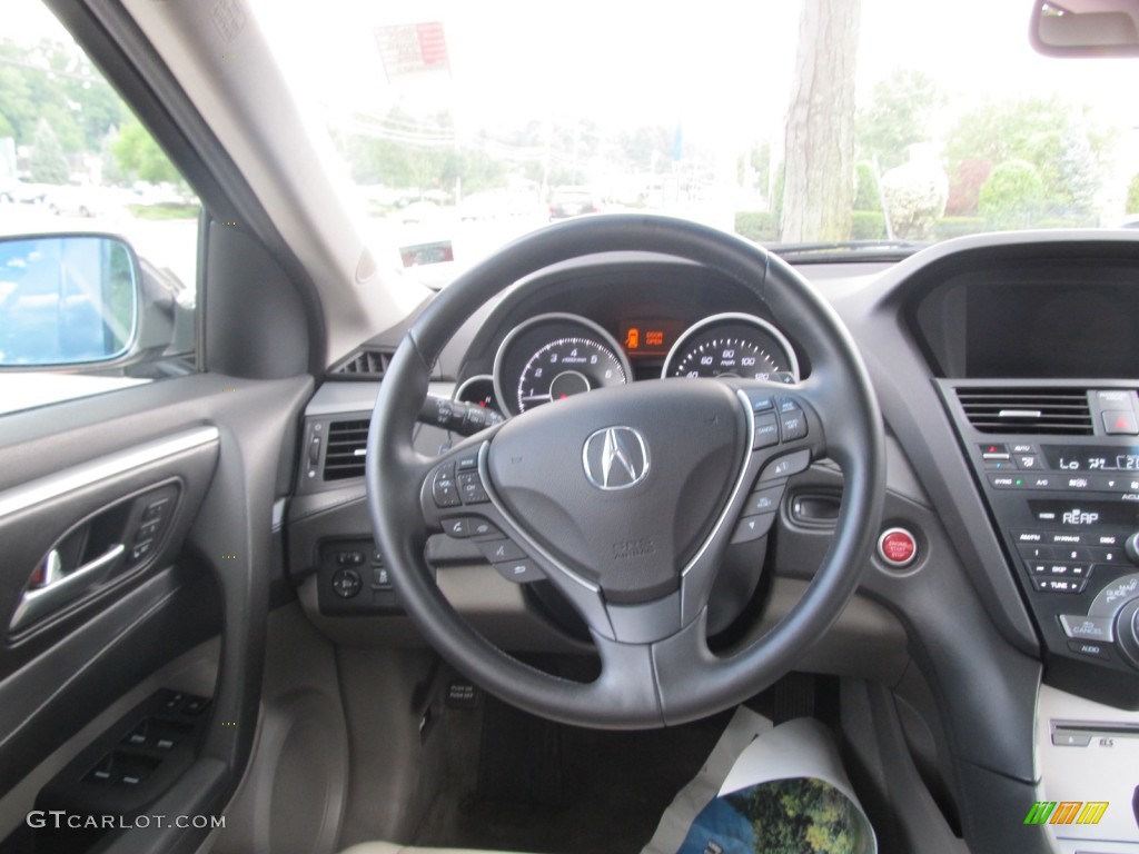 2010 Acura ZDX AWD Technology Taupe Steering Wheel Photo #52677526