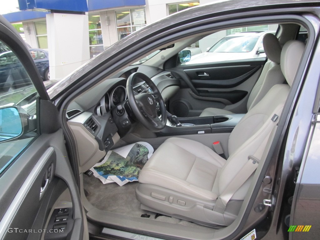 Taupe Interior 2010 Acura ZDX AWD Technology Photo #52677559