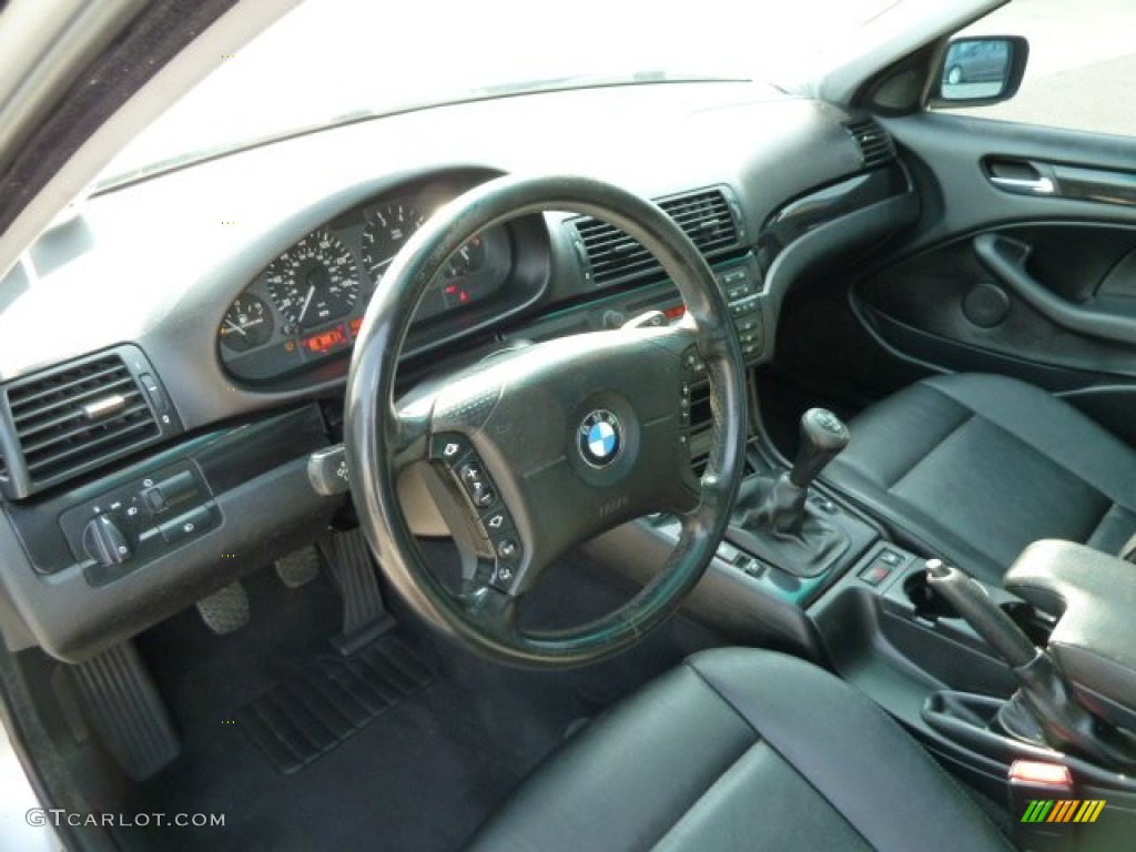 2001 3 Series 325xi Sedan - Titanium Silver Metallic / Black photo #15