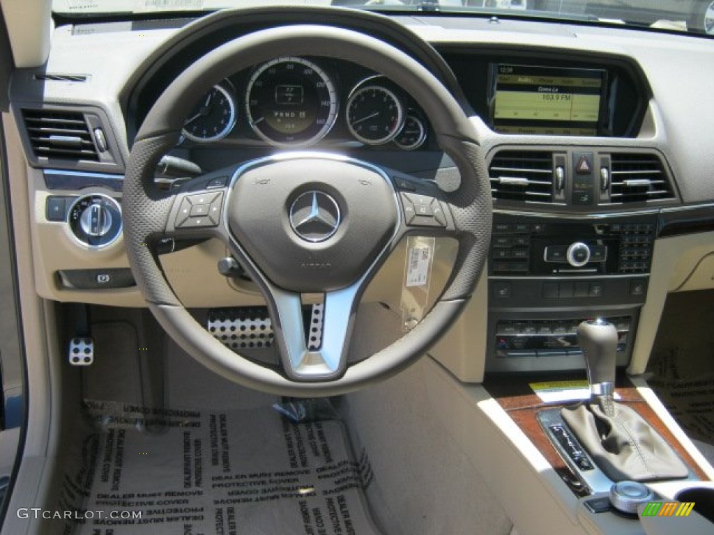 2012 Mercedes-Benz E 350 Coupe Almond/Mocha Dashboard Photo #52680132