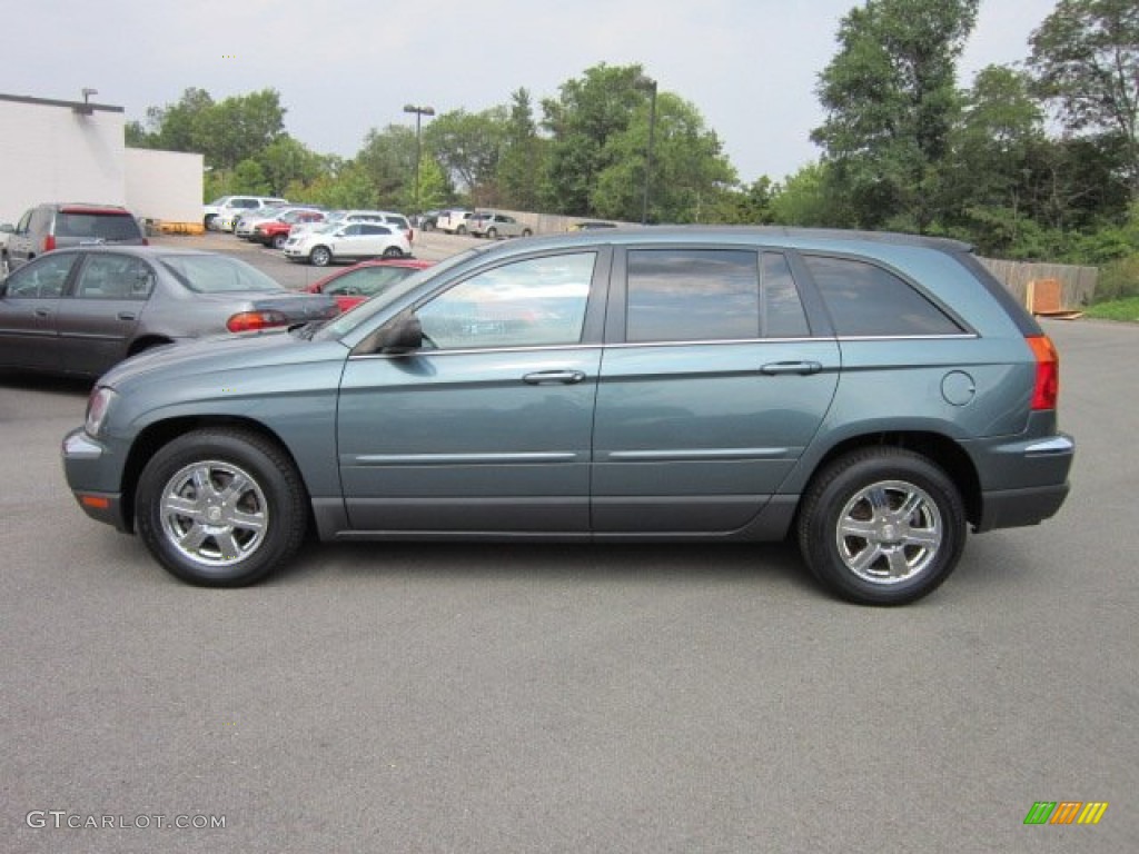 2005 Pacifica Touring AWD - Magnesium Green Pearl / Light Taupe photo #4
