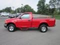 Bright Red 2004 Ford F150 XL Heritage Regular Cab 4x4 Exterior