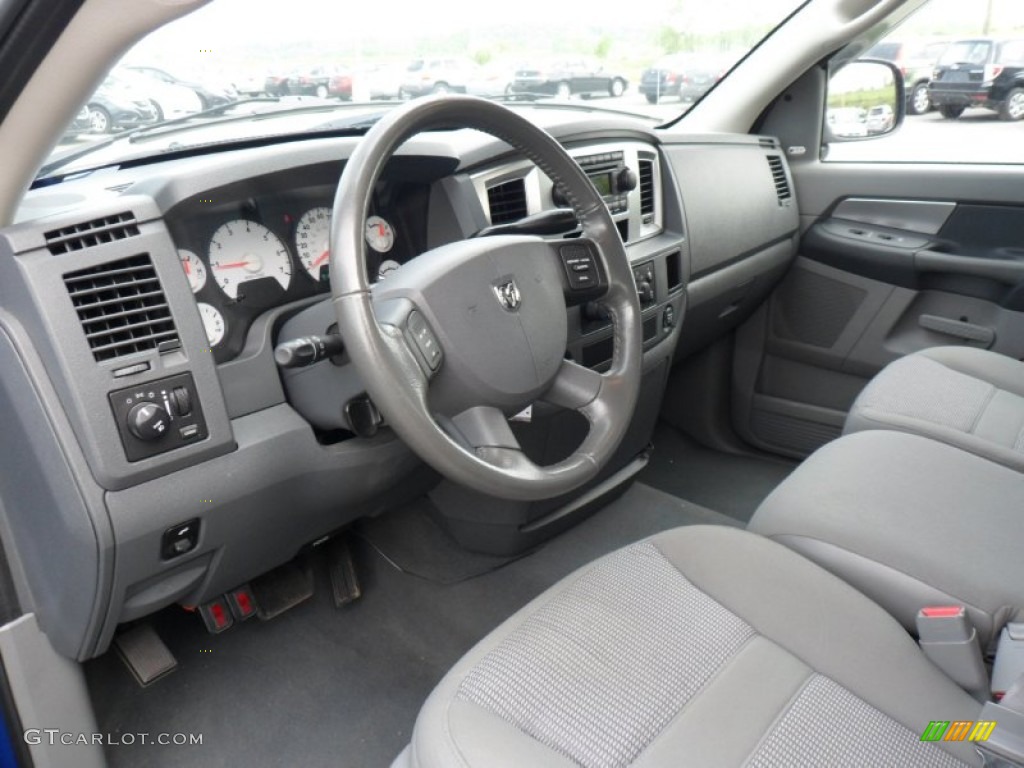 2007 Ram 1500 SLT Quad Cab 4x4 - Electric Blue Pearl / Medium Slate Gray photo #11