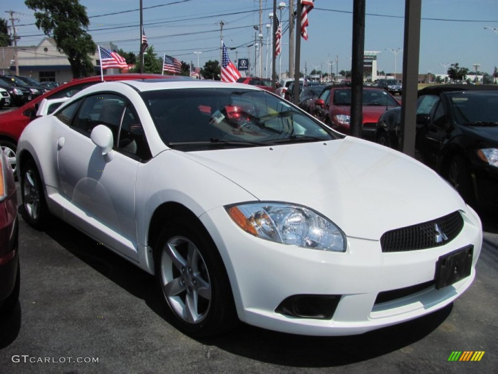 2009 Eclipse GS Coupe - Northstar White Satin / Dark Charcoal photo #5