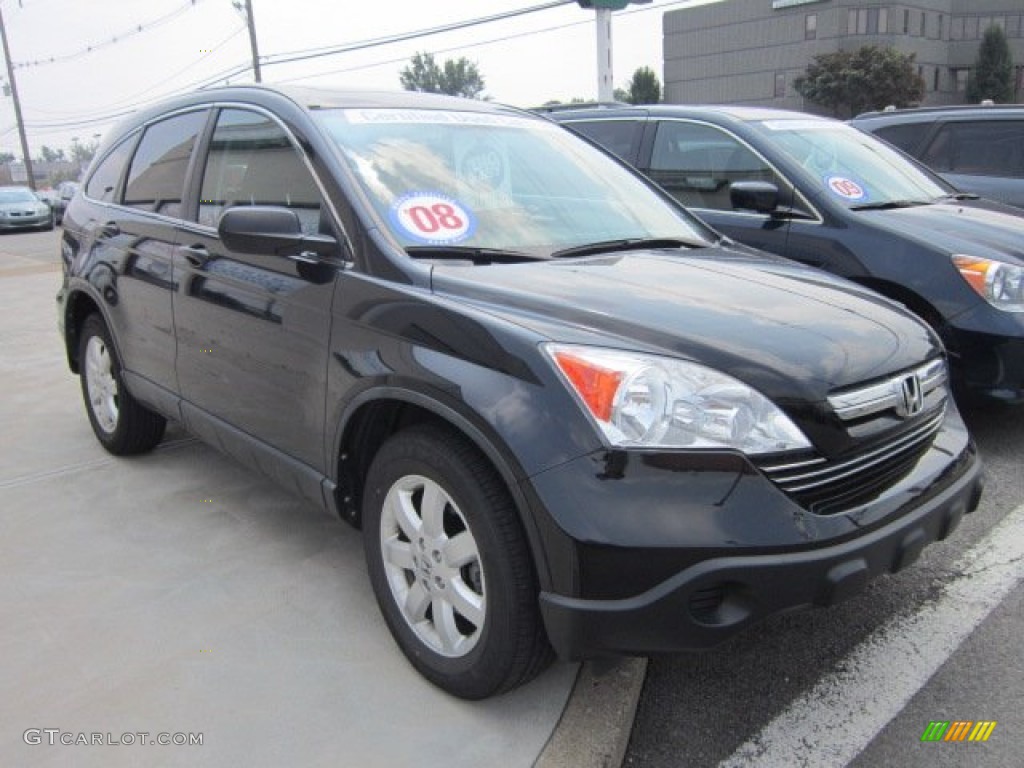 2008 CR-V EX 4WD - Nighthawk Black Pearl / Black photo #1