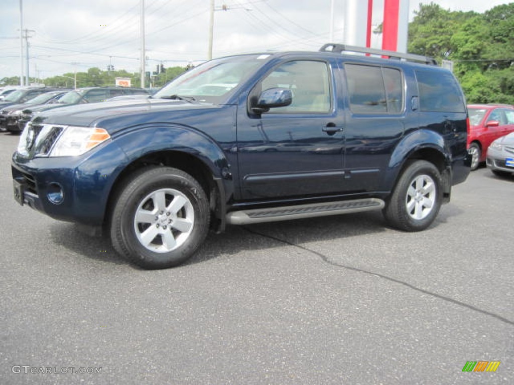 2008 Pathfinder SE 4x4 - Majestic Blue / Cafe Latte photo #1