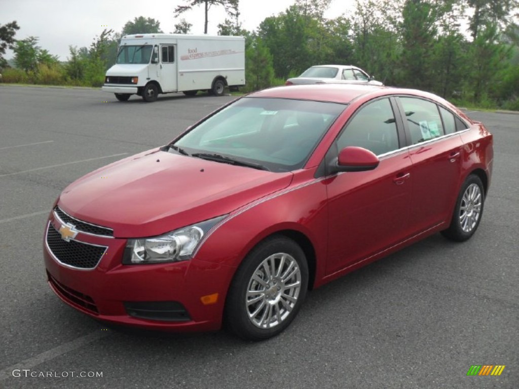 Crystal Red Metallic 2012 Chevrolet Cruze Eco Exterior Photo #52683795