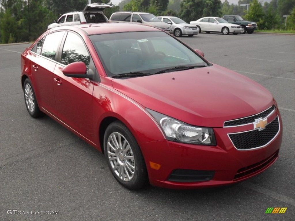 Crystal Red Metallic 2012 Chevrolet Cruze Eco Exterior Photo #52683861