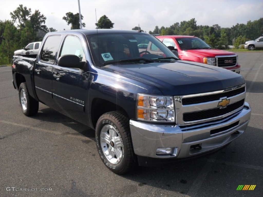 2011 Silverado 1500 LT Crew Cab 4x4 - Imperial Blue Metallic / Light Titanium/Ebony photo #5