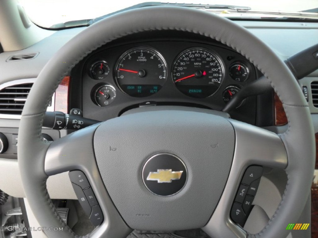 2011 Silverado 1500 LTZ Extended Cab 4x4 - Sheer Silver Metallic / Light Titanium/Dark Titanium photo #12