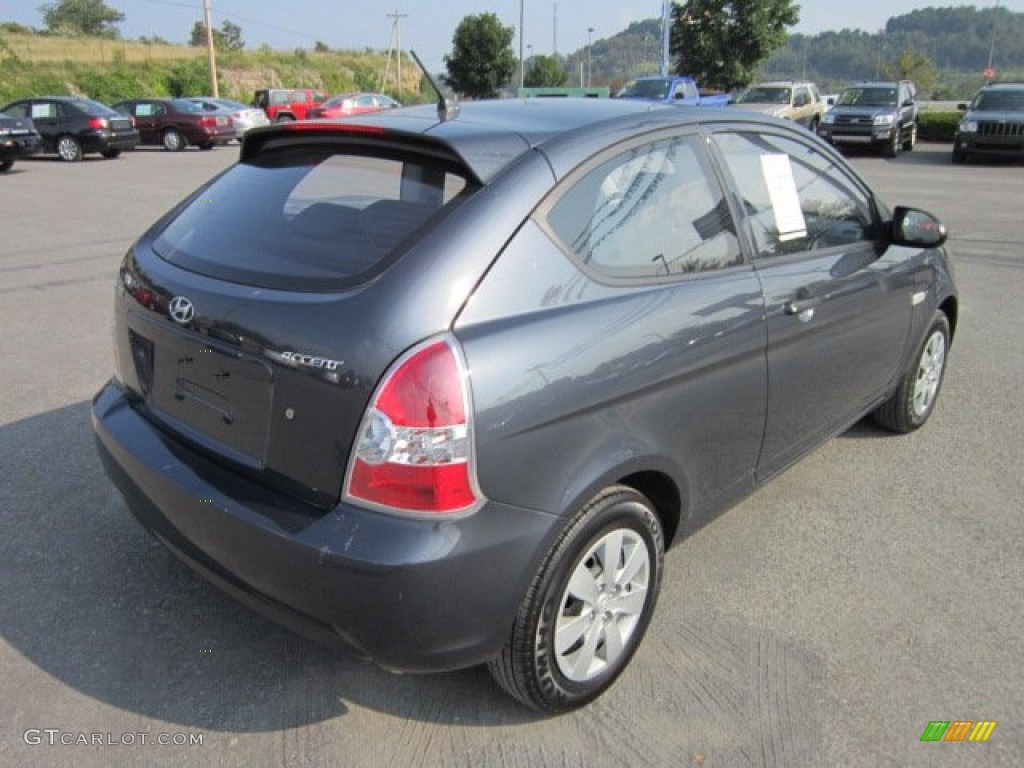 2009 Accent GS 3 Door - Charcoal Gray / Black photo #7