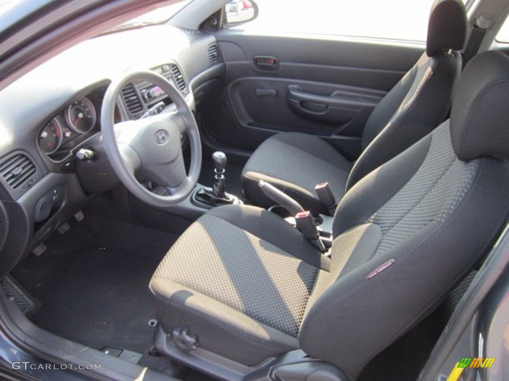 2009 Accent GS 3 Door - Charcoal Gray / Black photo #10