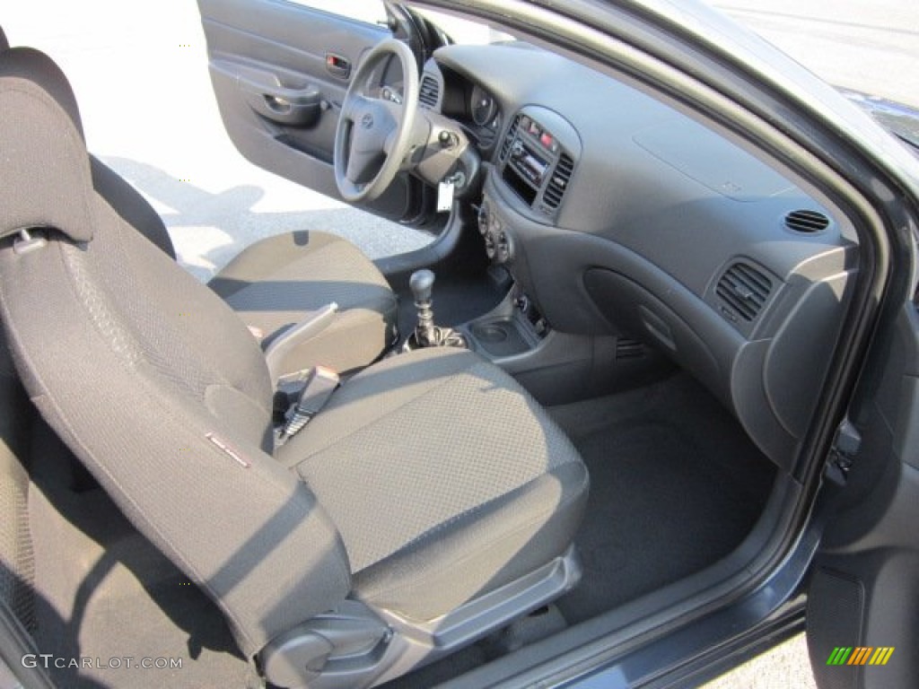 2009 Accent GS 3 Door - Charcoal Gray / Black photo #17