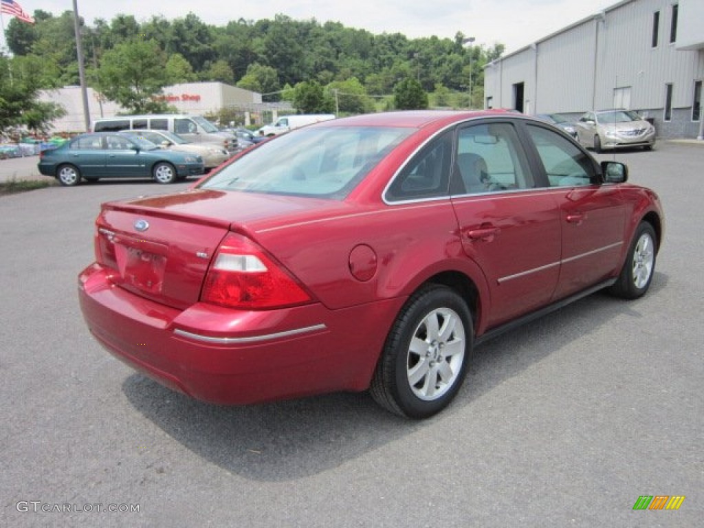 2006 Five Hundred SEL AWD - Redfire Metallic / Shale Grey photo #7
