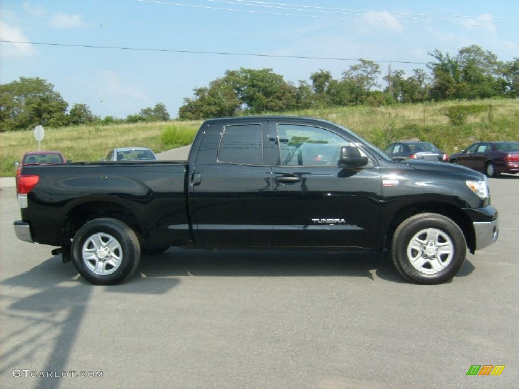 2010 Tundra Double Cab 4x4 - Black / Graphite Gray photo #8