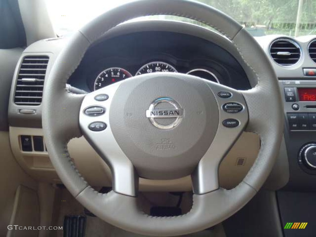 2012 Nissan Altima 2.5 S Special Edition Blonde Steering Wheel Photo #52688754