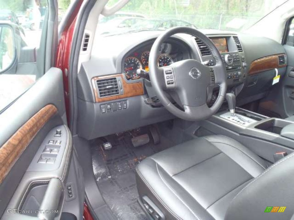 Charcoal Interior 2011 Nissan Armada Platinum Photo #52688922