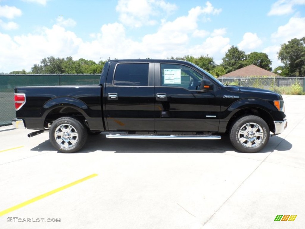 2011 F150 XLT SuperCrew - Ebony Black / Steel Gray photo #2