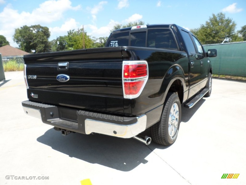 2011 F150 XLT SuperCrew - Ebony Black / Steel Gray photo #3