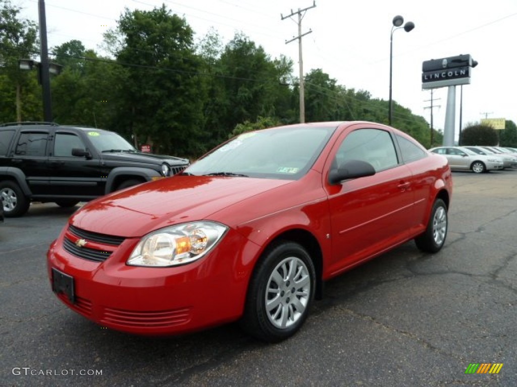 2009 Cobalt LS Coupe - Victory Red / Gray photo #1