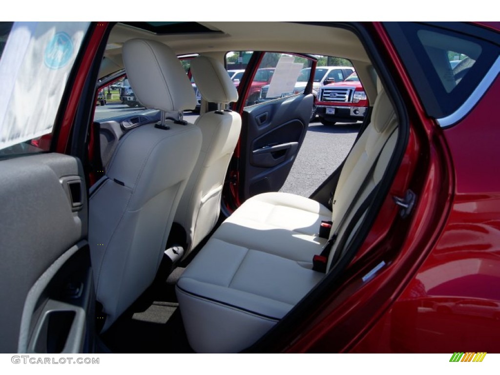Cashmere/Charcoal Black Leather Interior 2011 Ford Fiesta SES Hatchback Photo #52691412