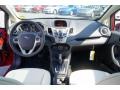 2011 Ford Fiesta Cashmere/Charcoal Black Leather Interior Dashboard Photo