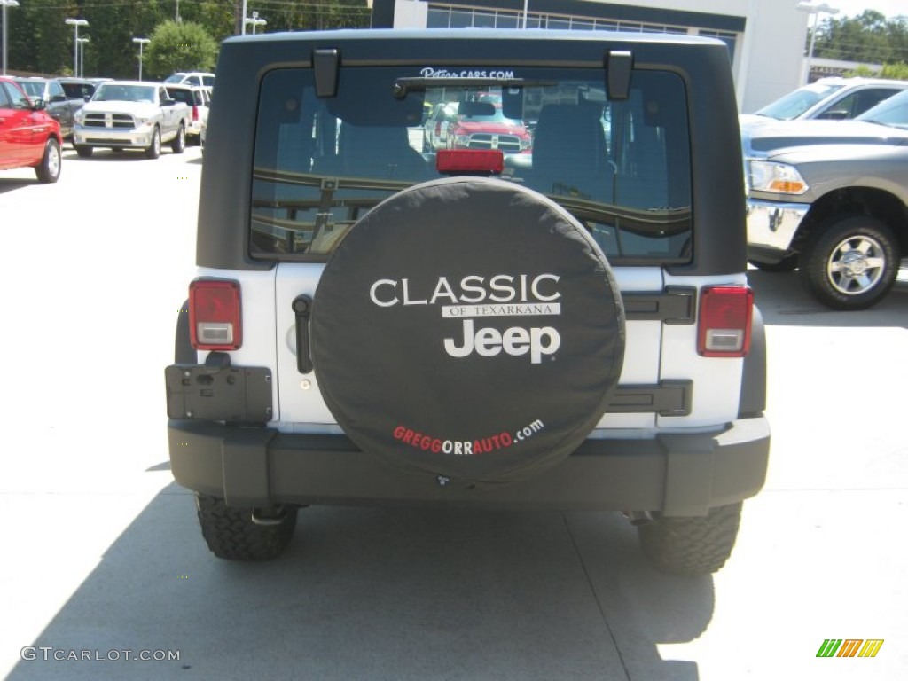 2011 Wrangler Rubicon 4x4 - Bright White / Black/Dark Saddle photo #4