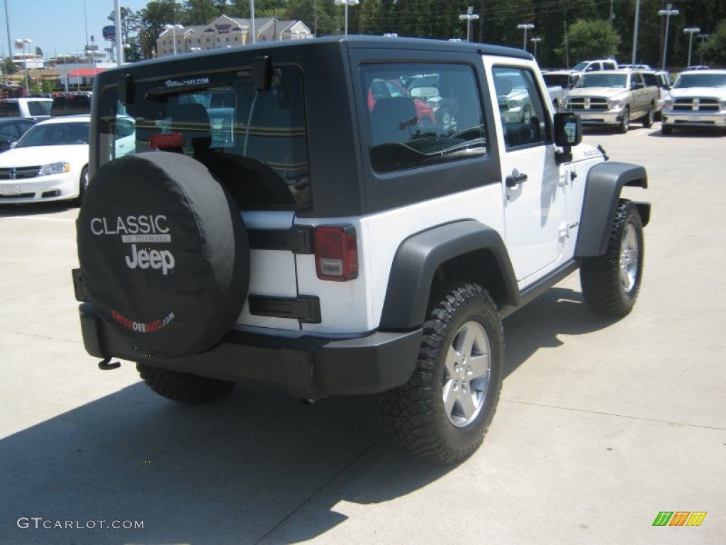 2011 Wrangler Rubicon 4x4 - Bright White / Black/Dark Saddle photo #5