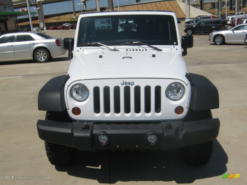 2011 Wrangler Rubicon 4x4 - Bright White / Black/Dark Saddle photo #7