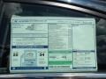 2012 Hyundai Sonata Limited 2.0T Window Sticker