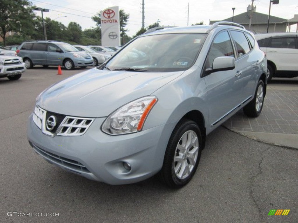 2011 Rogue SV AWD - Frosted Steel Metallic / Gray photo #3