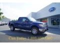 2011 Dark Blue Pearl Metallic Ford F150 XLT SuperCab 4x4  photo #1