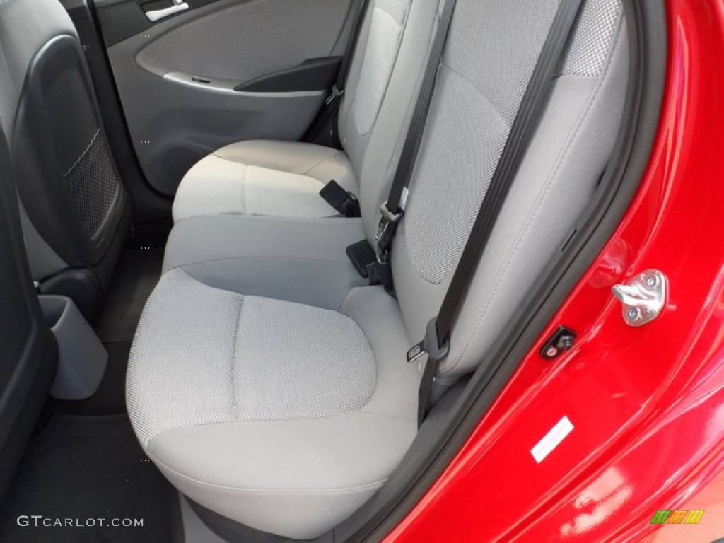 2012 Accent GS 5 Door - Boston Red / Gray photo #21