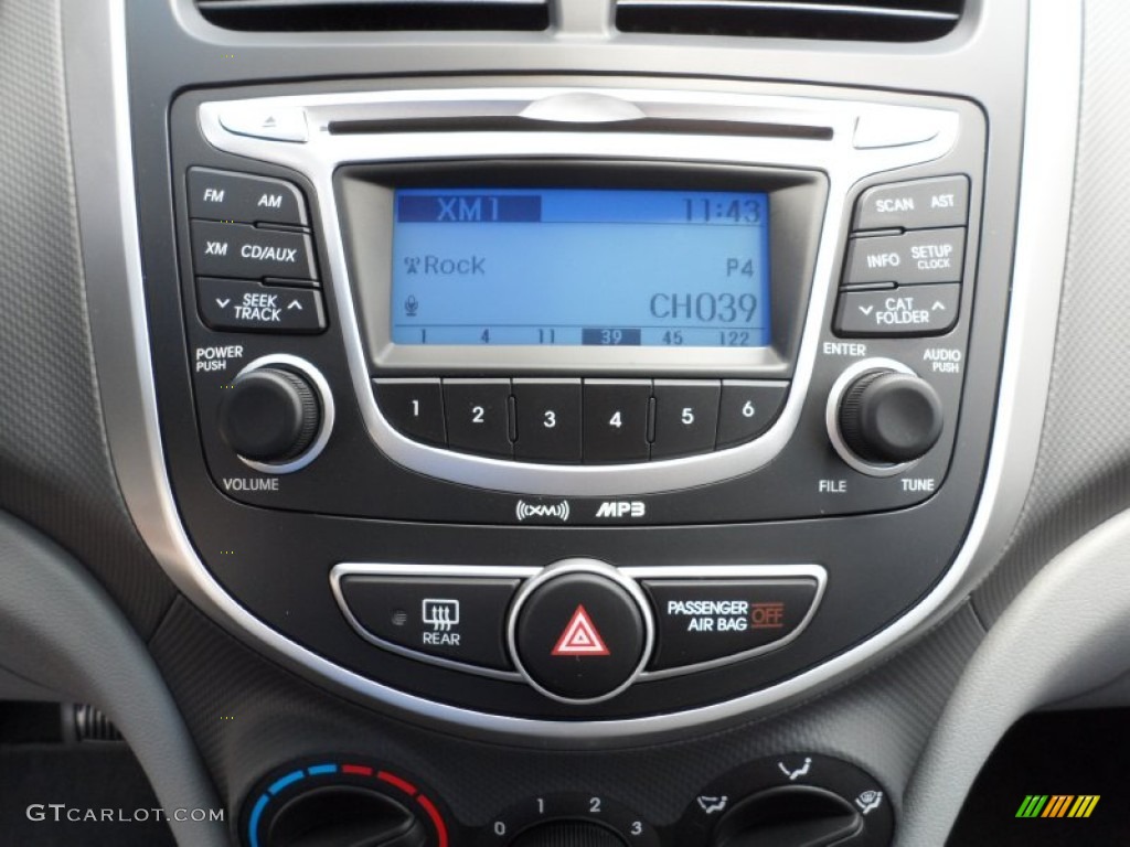 2012 Hyundai Accent GS 5 Door Controls Photo #52692675