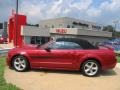 2008 Dark Candy Apple Red Ford Mustang GT/CS California Special Convertible  photo #4