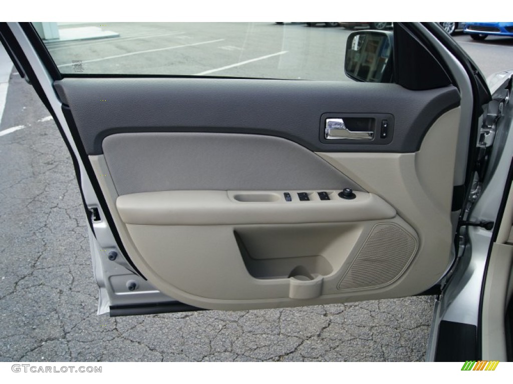 2012 Ford Fusion S Medium Light Stone Door Panel Photo #52693713