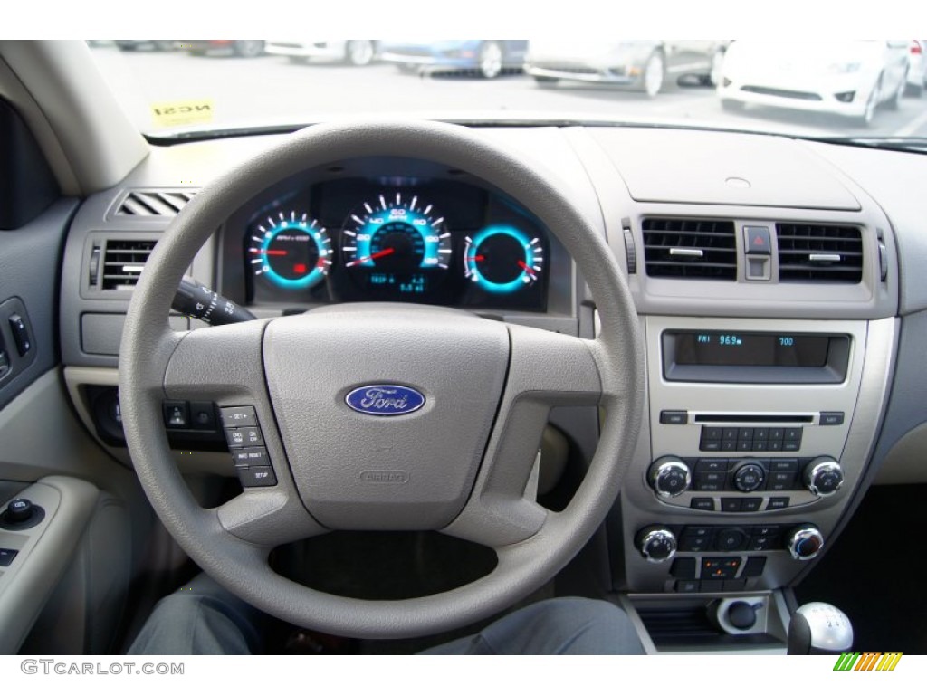 2012 Ford Fusion S Medium Light Stone Dashboard Photo #52693764