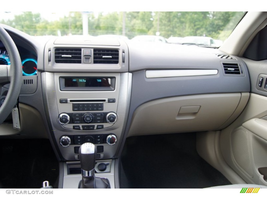 2012 Ford Fusion S Medium Light Stone Dashboard Photo #52693836