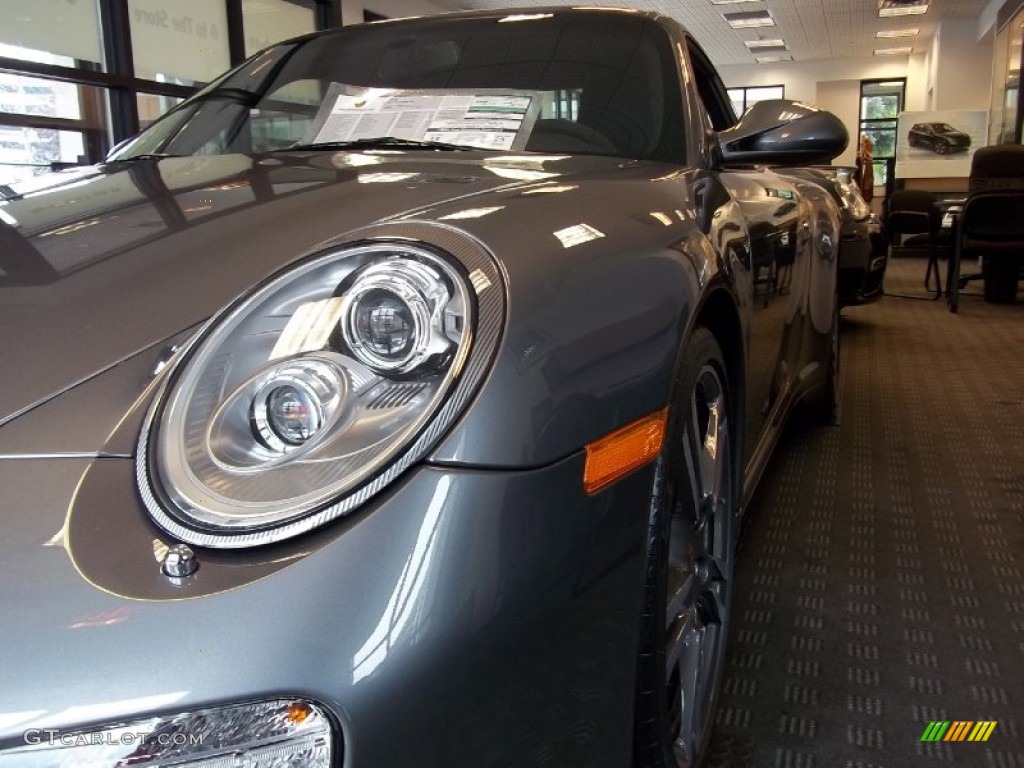 2012 911 Carrera 4S Coupe - Meteor Grey Metallic / Black Leather w/Alcantara photo #3