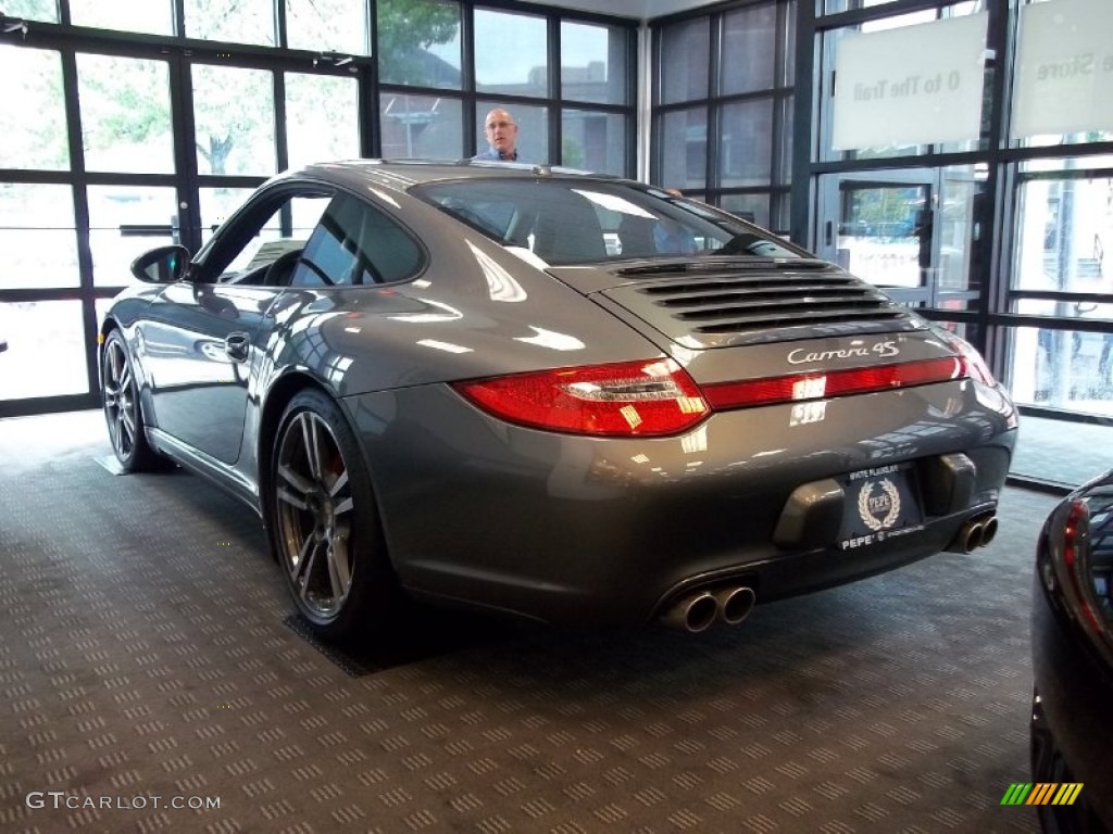 2012 911 Carrera 4S Coupe - Meteor Grey Metallic / Black Leather w/Alcantara photo #4