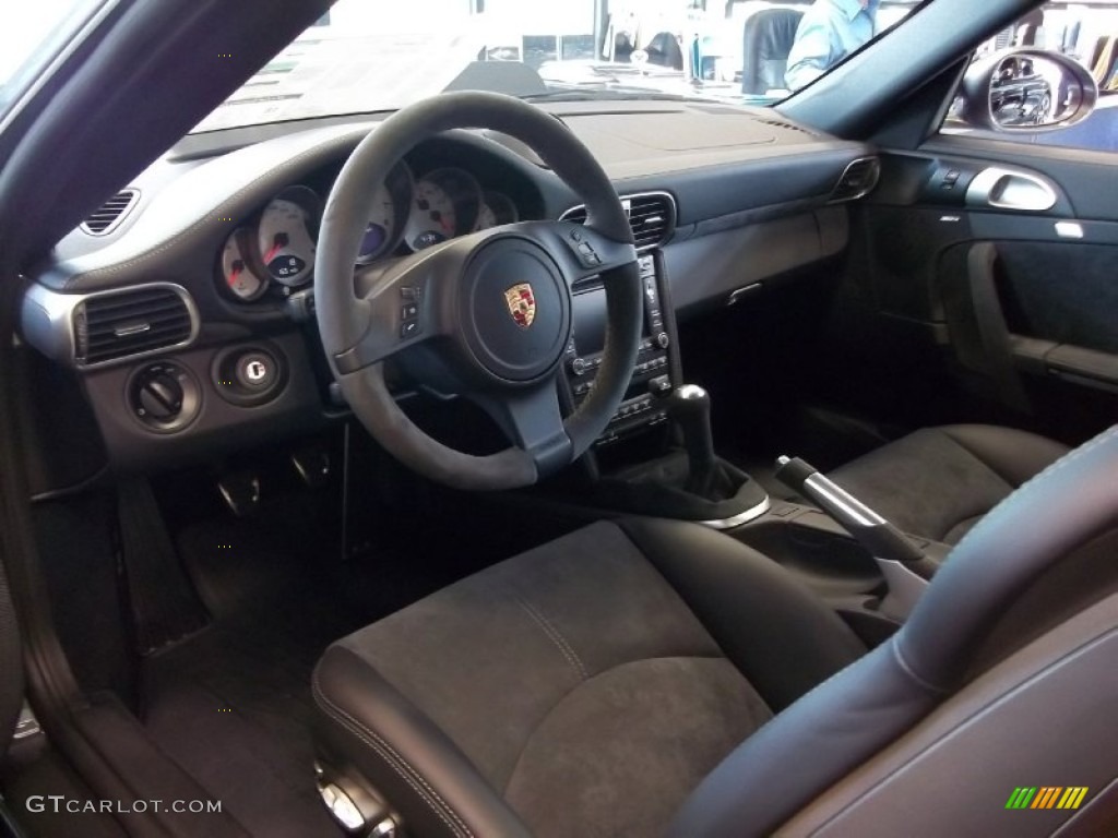 Black Leather w/Alcantara Interior 2012 Porsche 911 Carrera 4S Coupe Photo #52694391