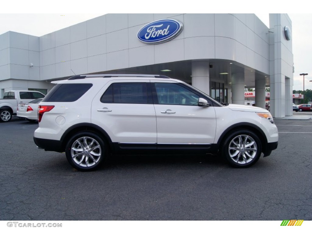 White Platinum Tri-Coat 2012 Ford Explorer Limited Exterior Photo #52694829