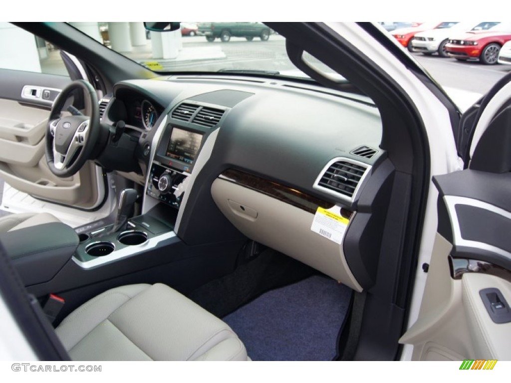 2012 Ford Explorer Limited Medium Light Stone Dashboard Photo #52695045