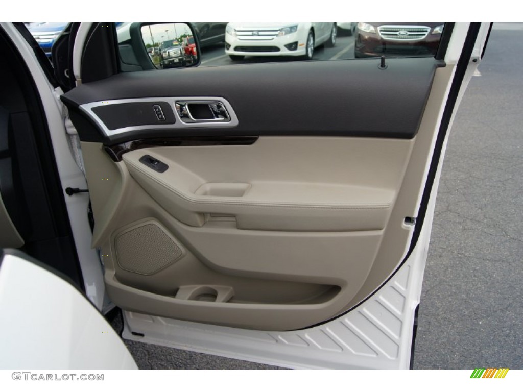 2012 Ford Explorer Limited Medium Light Stone Door Panel Photo #52695060